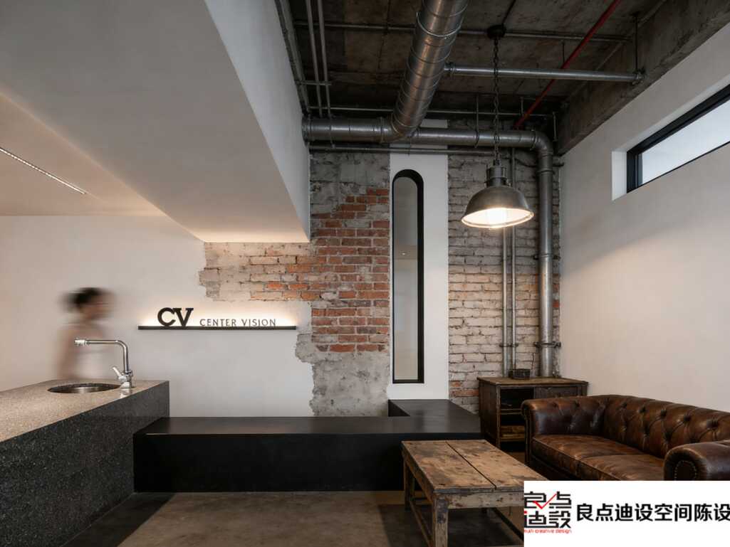 工业风美容院装修软装设计封神!温馨与粗犷碰撞出高级感